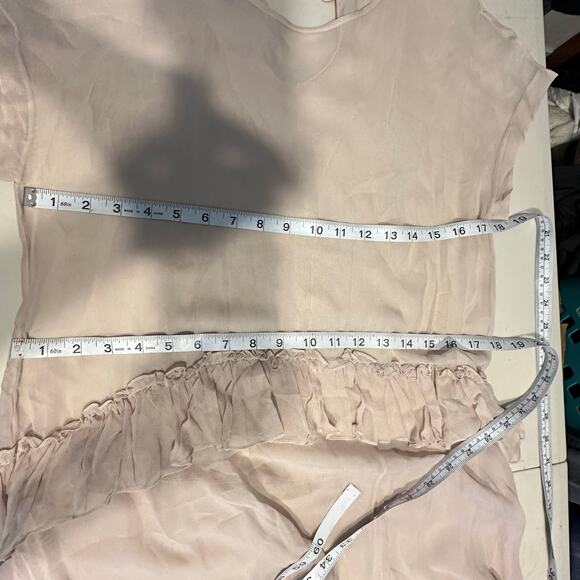 ELIZABETH & JAMES sheer silk tiered‎ dress womans Small Boho layering Olsen - Picture 11 of 12